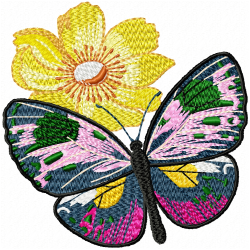 Butterfly Embroidery Design 8